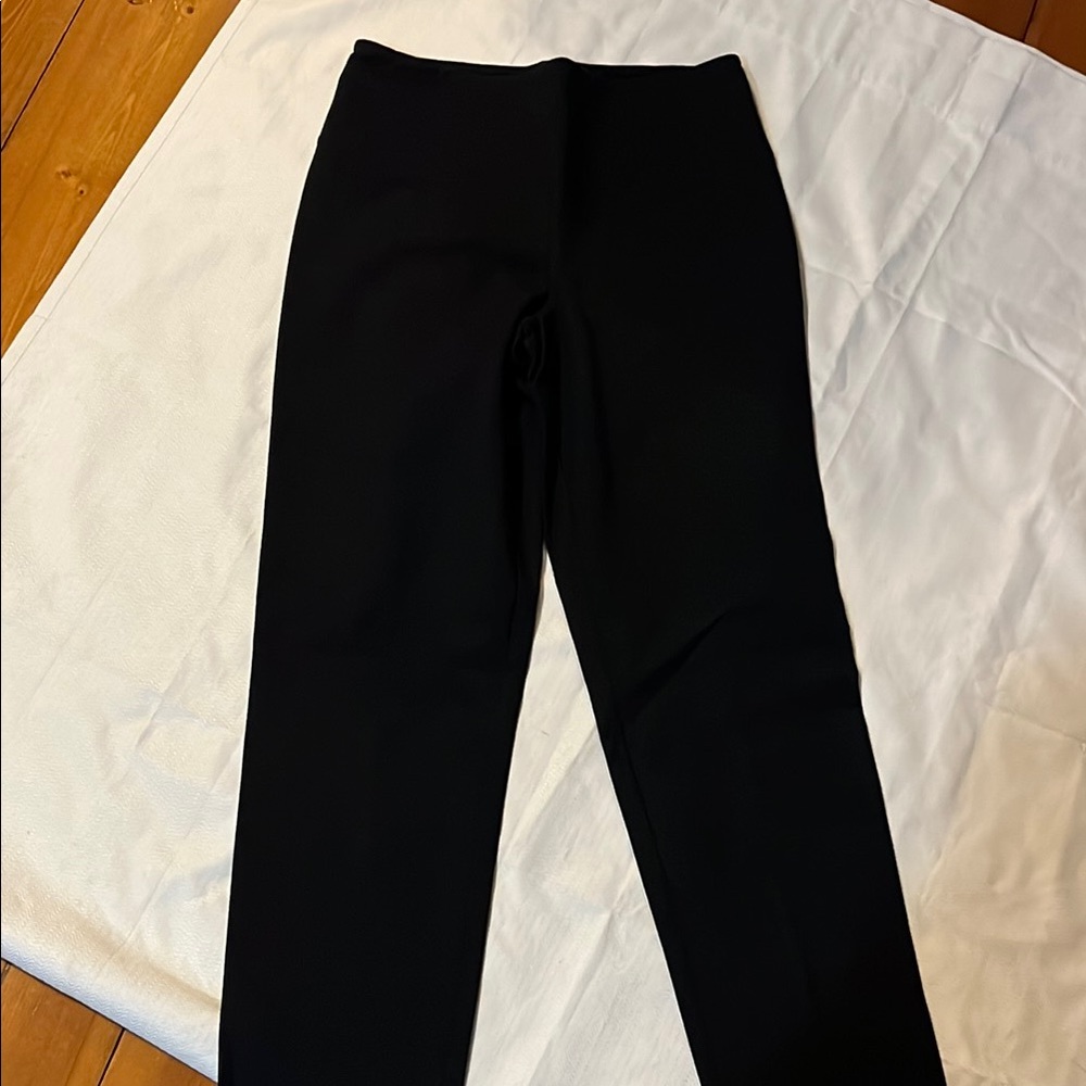 Black Dress Pants Straight Leg Waistband